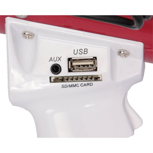 Mégaphone 50W avec USB, SD, AUX et batterie rechargeable
