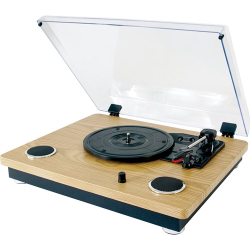 Platine vinyle vintage - Haut-parleurs intégrés - BT, USB/SD & Enregistrement