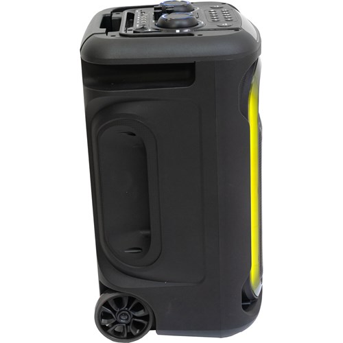 Enceinte BT autonome 800W - 12'' - Micro filaire, Trolley & LED