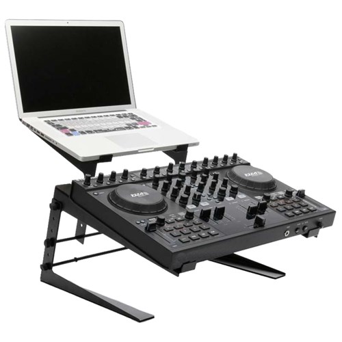 Support double pour PC portable et monitor DJ - Réglable et portable