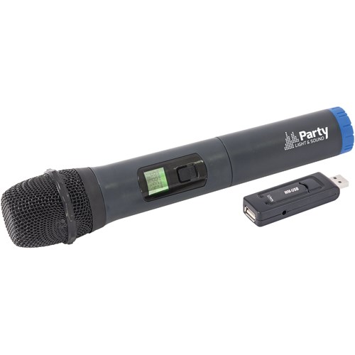 Système micro UHF sans fil avec récepteur USB + adaptateur Jack 3,5/6,35mm