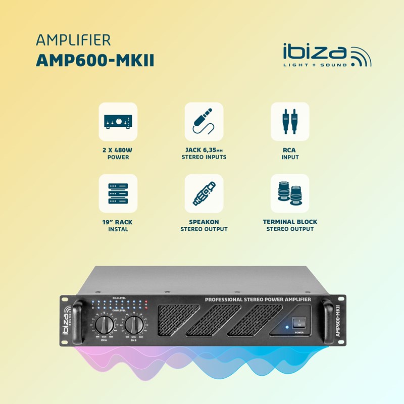 Amplificateur sono 2 x 480W