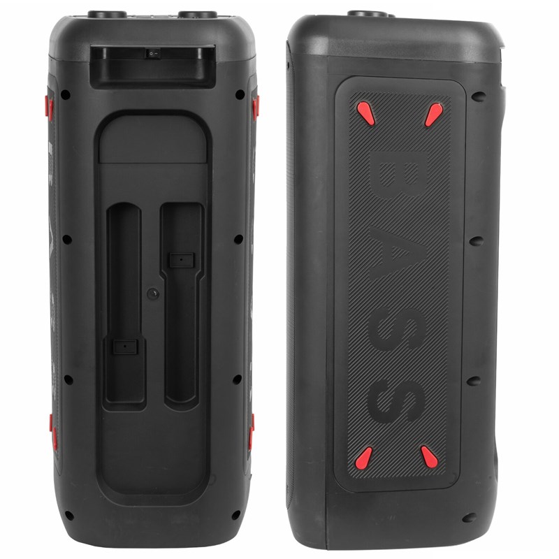 Pack Enceinte sur batterie Bluetooth Active 700W USB SD TWS Ibiza COLUMBA700 - Pied Lumière DJ - Jeu