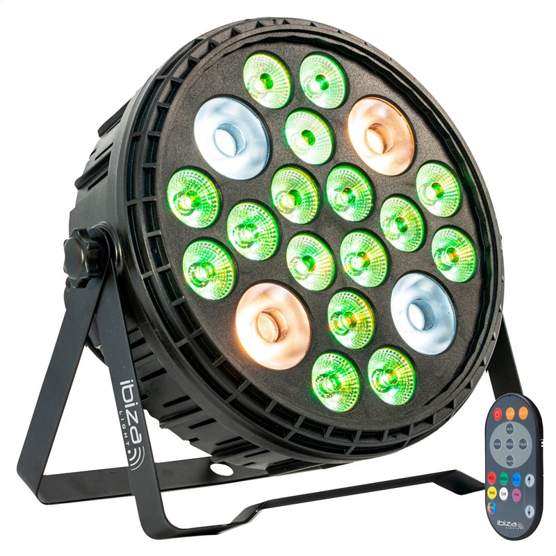 Projecteur PAR XXL 16x4W RGBW + 4x30W Blanc chaud/froid