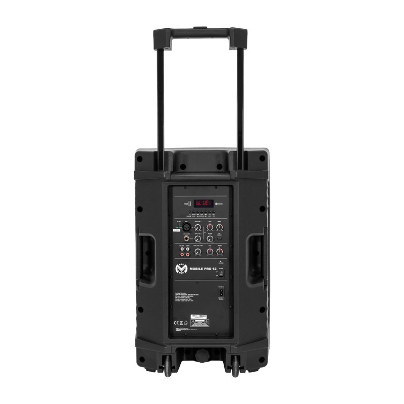 Enceinte portable 12” 500W - 2 micros sans fil - Bluetooth Outdoor