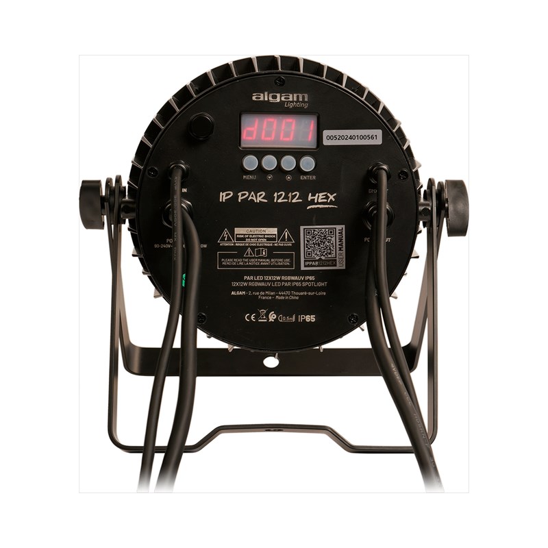Projecteur PAR LED IP65 - 12 x 12W RGBWA-UV branchement dmx