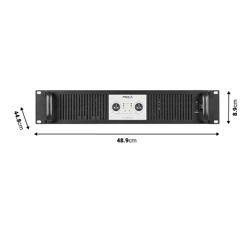 Amplificateur 2x200W RMS/8Ohms - DIMENSIONS