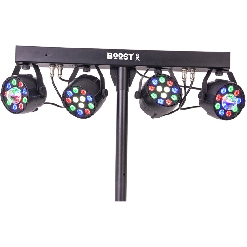 Pack 4 effets lumière LED sur support - RGBW - PAR ASTRO