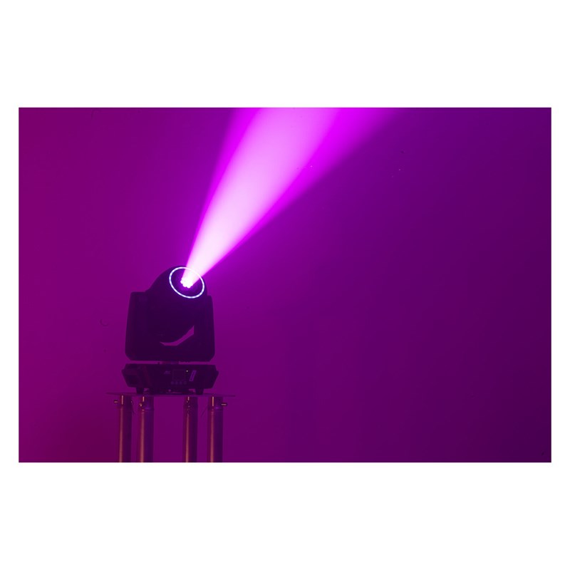 Lyre Spot Zoom 240W LED Blanche + Effets RGB Flight Case - violet