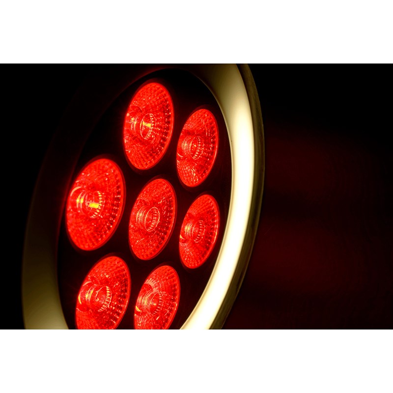 Projecteur PAR LED Wash - 7x 6W - Anneau LED RVB