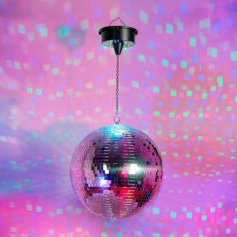 Boule à facettes 30cm + moteur LED RVBB