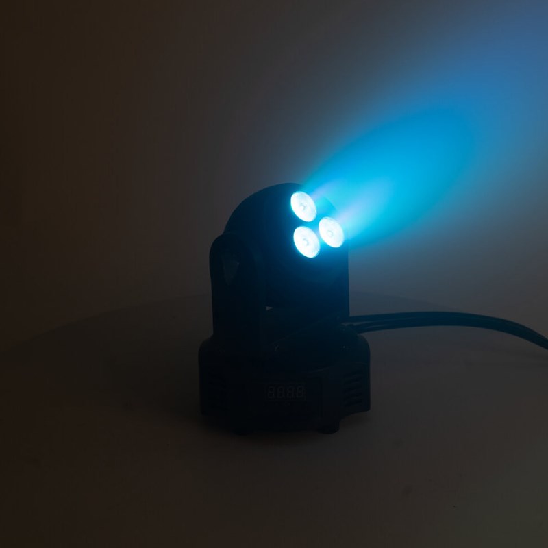 Double lyre Ibiza light MH-BEAM-WASH DMX - effet wash bleu