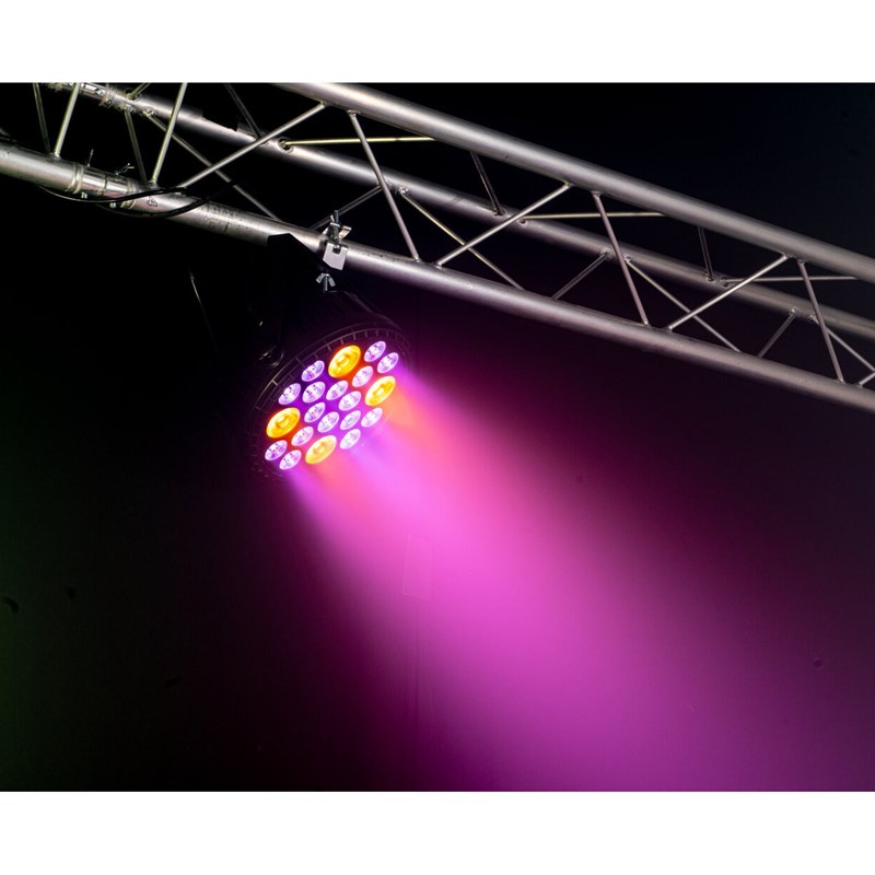 Projecteur PAR XXL 16x4W RGBW + 4x30W Ambre - BIGPAR-16RGBW4A télécommande