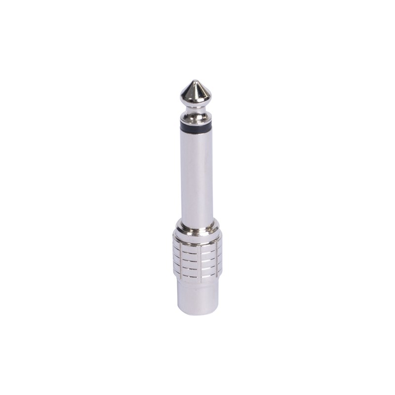 Adaptateur RCA Femelle / Jack 6,35 Male mono - Métal