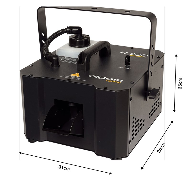Machine à brouillard 900W - DMX - réservoir 1,2L Dimensions