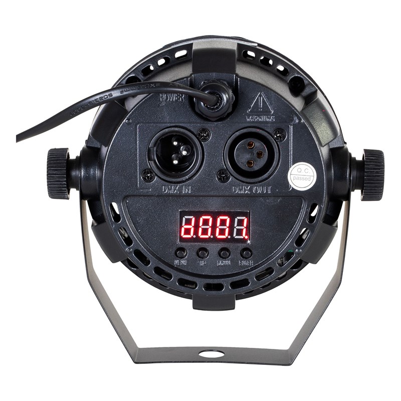 Projecteur PAR UV 12 LED 2W DMX stroboscope - menu