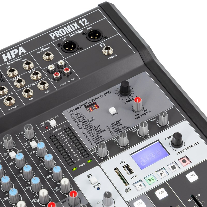 HPA Promix 12 - affichage