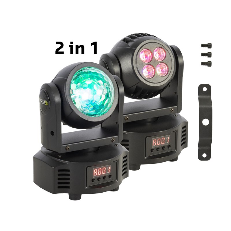 Double lyre Ibiza light MH-ASTRO-WASH DMX