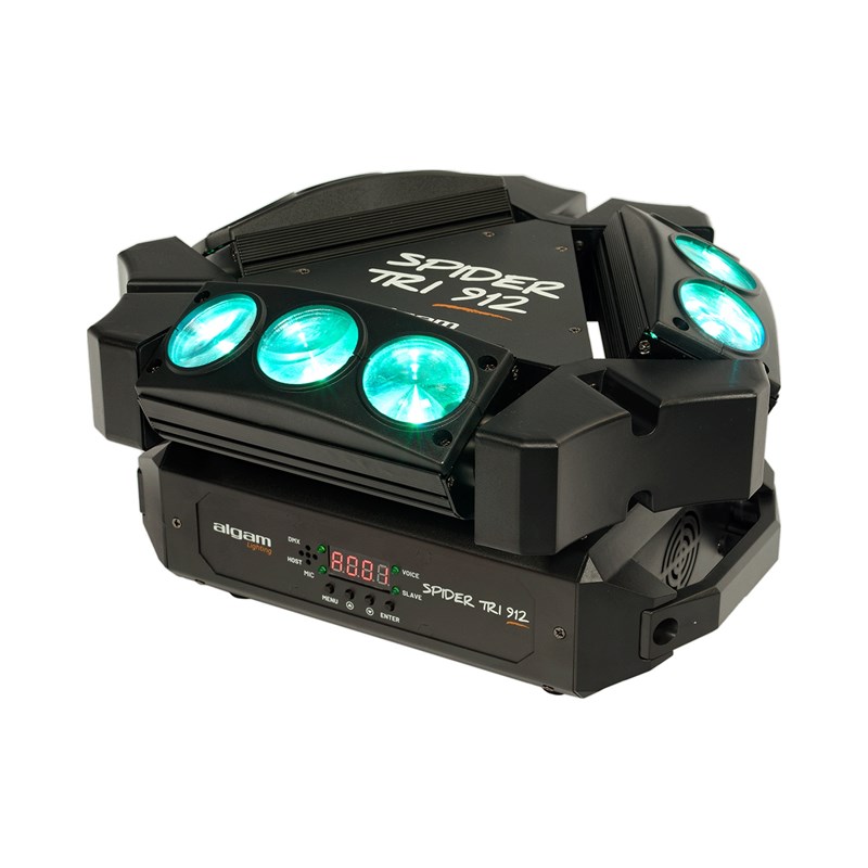 Mini-Barres Motorisées Beam - 9 x 12W effet lumiere