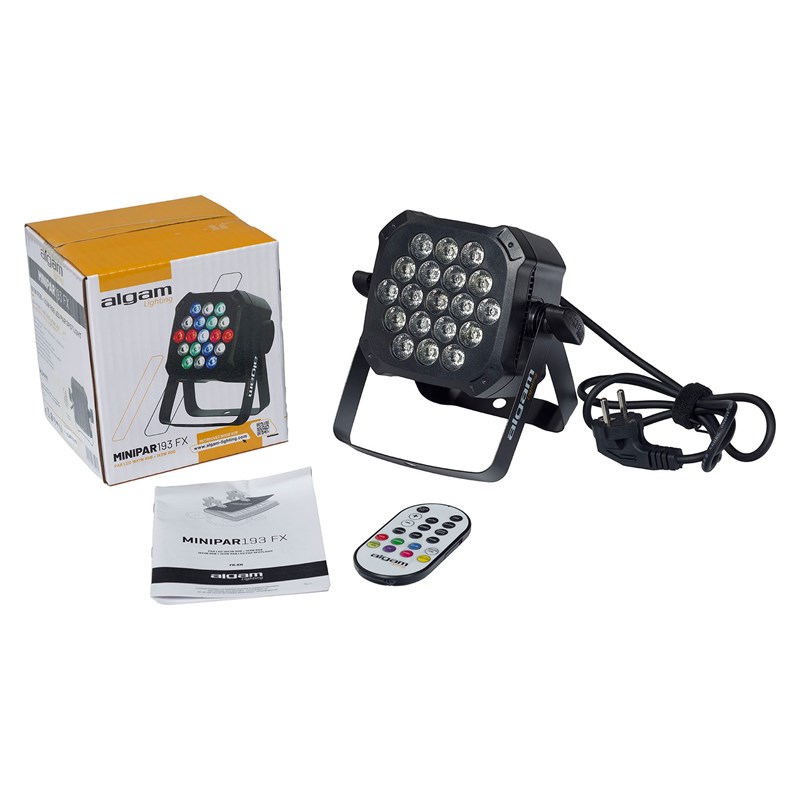 Projecteur LED 19 x 1 W RVBB multicolores - carton