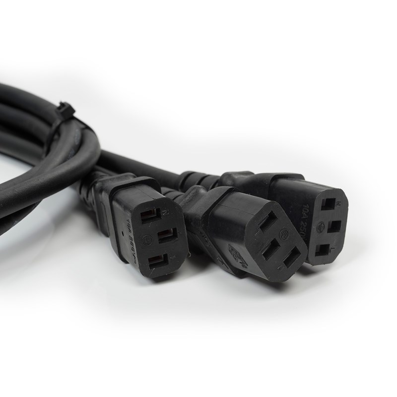 Câble d'alimentation - Split 3 Connecteurs IEC - 2,4m jeu effet lumiere