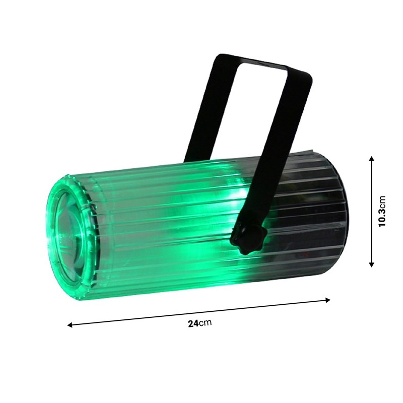 Effet Moon Flower LED RVBBA sur batterie rechargeable - dimensions