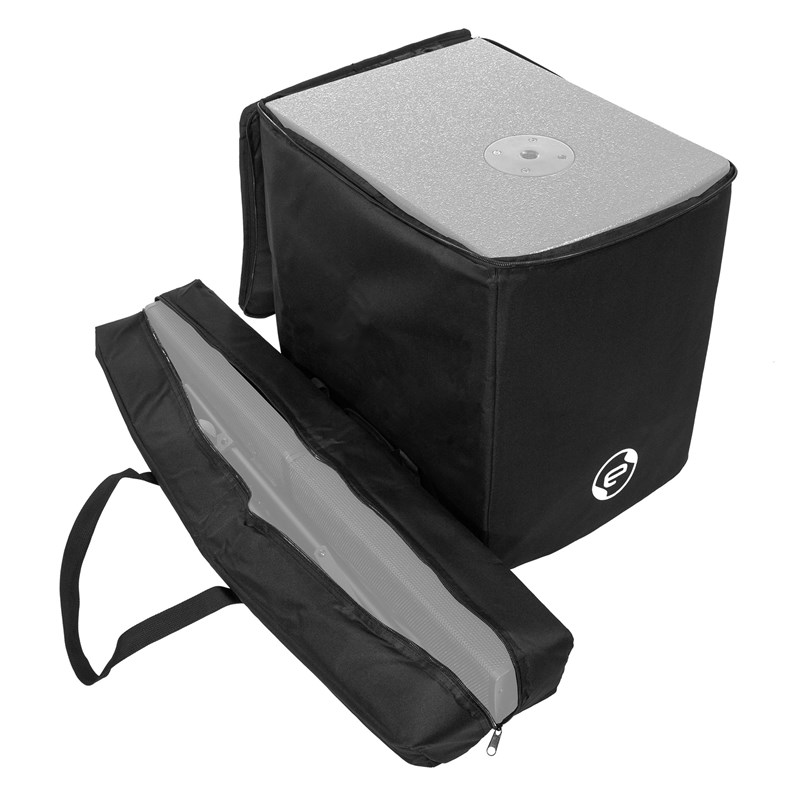 Housses de protection nylon - pour système sono 1600W - Elokance - e-Slim 212 cover pack ouvert