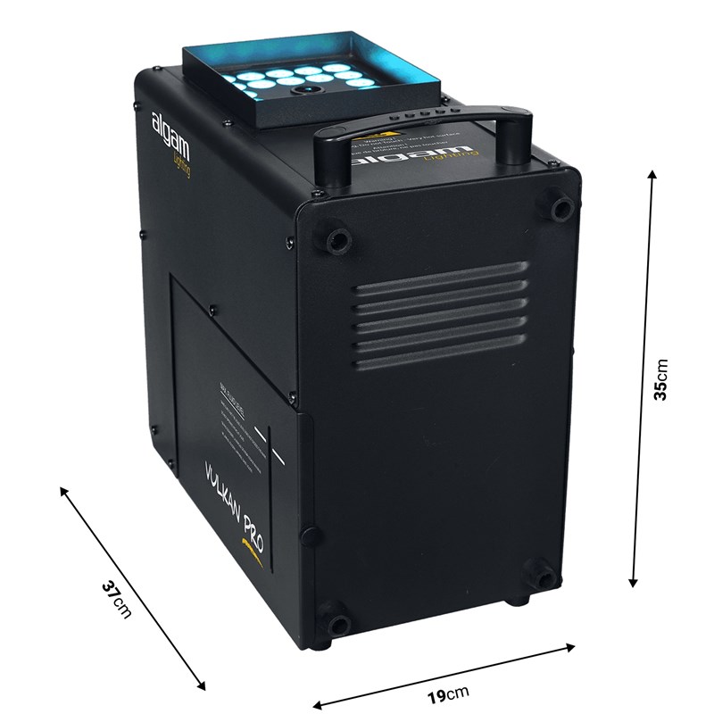 Machine effet CO2 LED 1500W - DMX - verticale/horizontale - dimensions