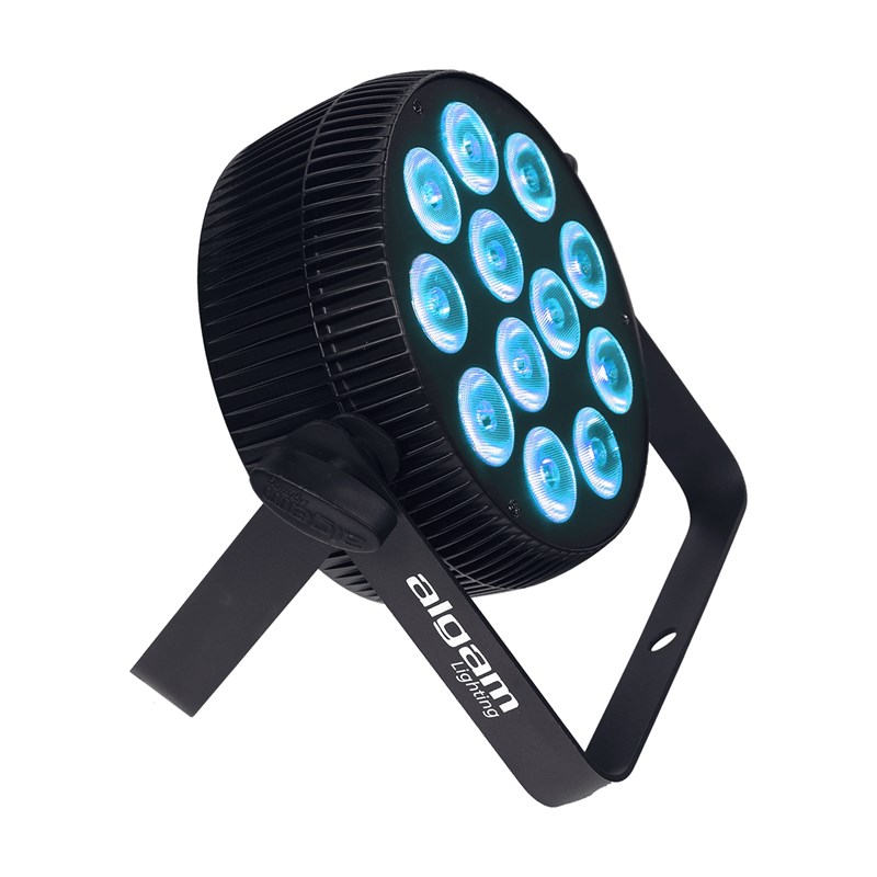 Projecteur LED plat 12x10W RGBW - IR - DMX - lyre - compacte
