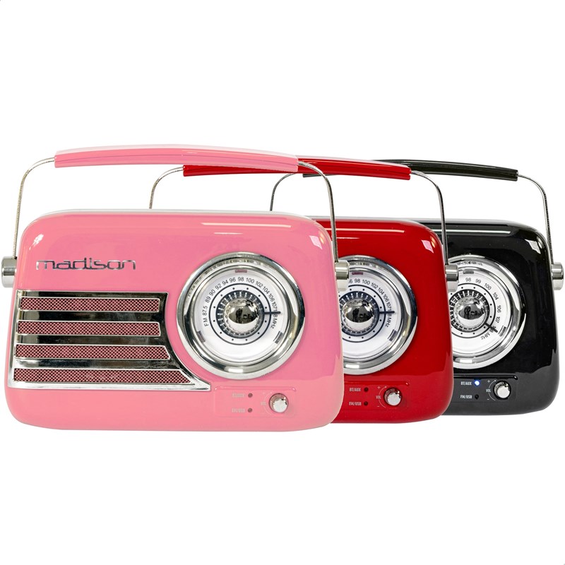 Radio vintage sur batterie - Connectée