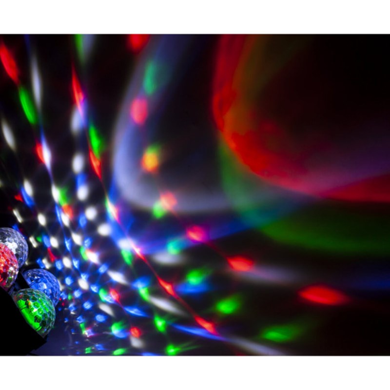 Séquenceur lumière 4 Astros LED RVBW - Auto/Musique - fêtes