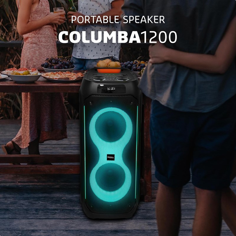 Pack Enceinte Autonome Bluetooth 1200W - Barre Lumière UV