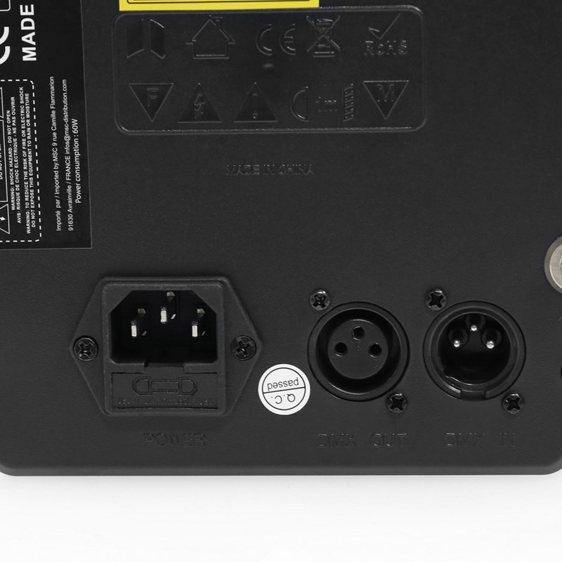 Jeu de lumière 5-en-1 multi-effets - LED RGBW UV Laser musicale