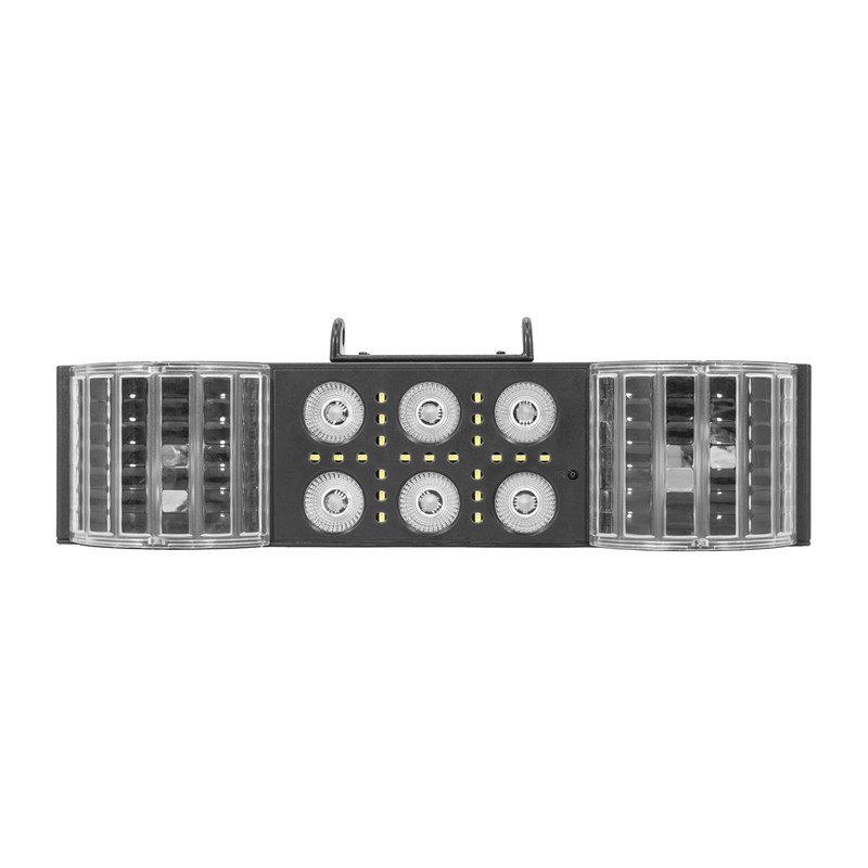 Twin Derby 3-en-1 LED - Derby Wash Strobe - Trépied télécommande