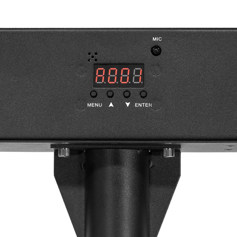 Barre d'animation 4 lyres Beam & Wash - DMX - Pied lumineux