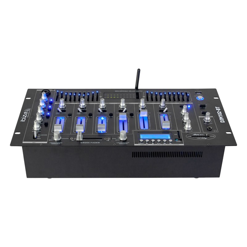 Table de mixage 19" - 12 entrées/6 canaux