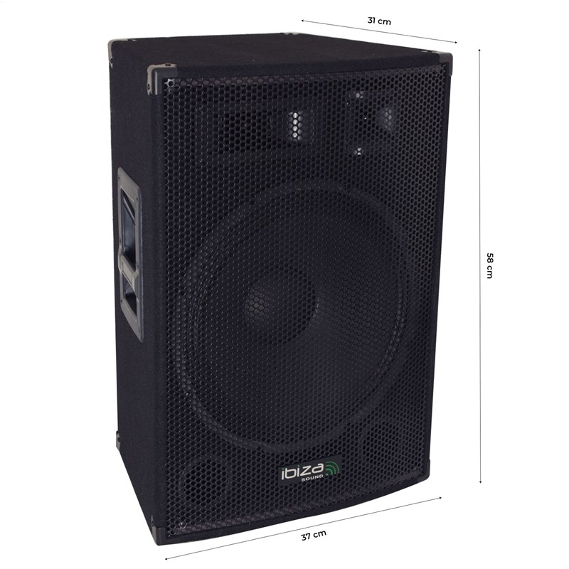 Enceinte Passive 3 voies - 12"/30cm - Disco12b - dimension