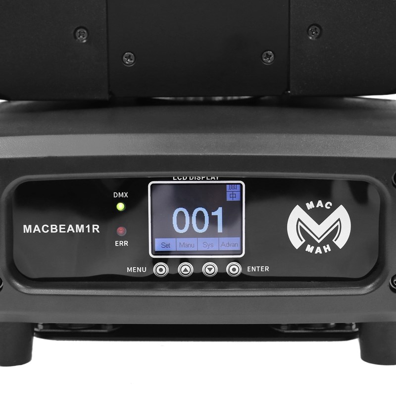 Lyre Beam LED 120W 12 couleurs - 11 Gobos fête