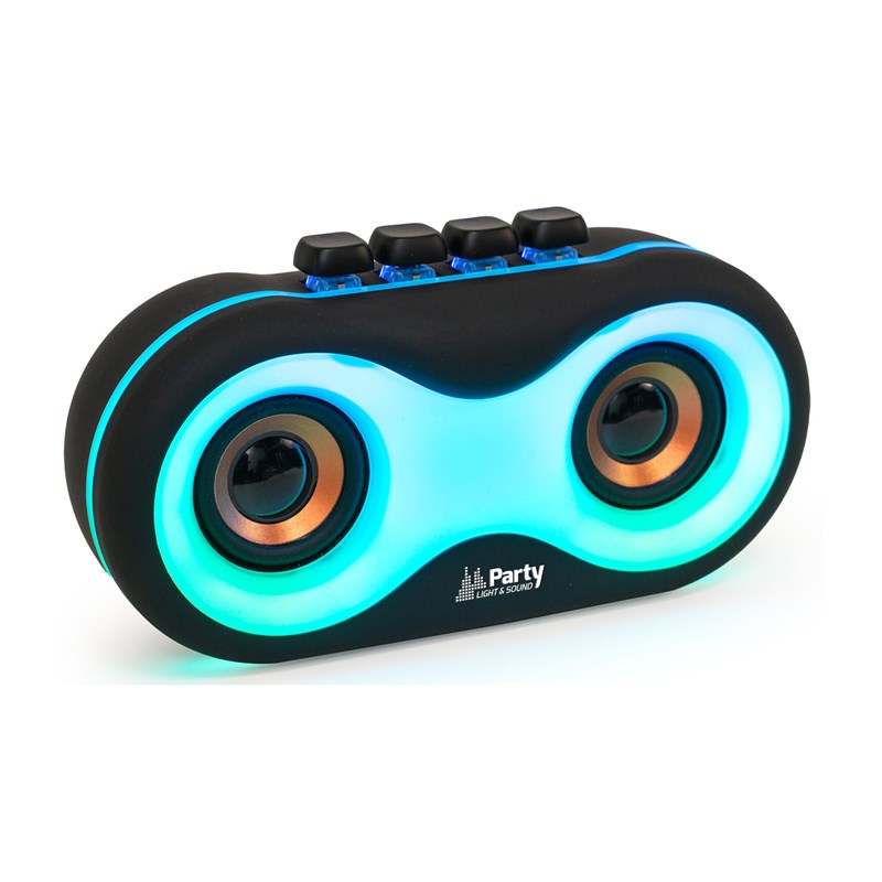 Enceinte Portable Lumineuse Party Light & Sound PARTY-OWL -Bluetooth bleu