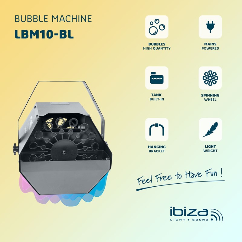 Machine à bulles - Fixation par étrier bubble