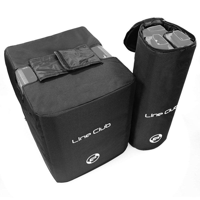 Housse de protection pour caisson et satellites - Noir - Elokance - Line Club Cover Pack ouvert