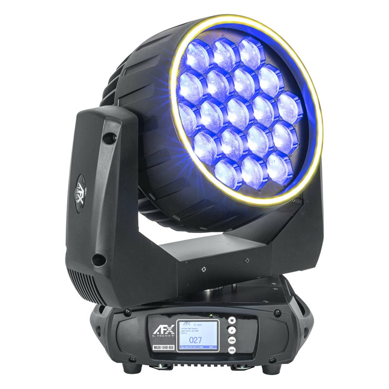 AFX Lyre Wash 19 LED 40W RGBW avec zoom et effets