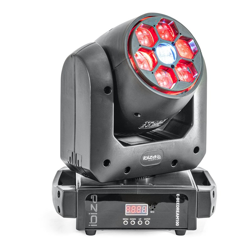 Lyre Spot 100W + B-Eye 6 x 10W DMX 17 canaux