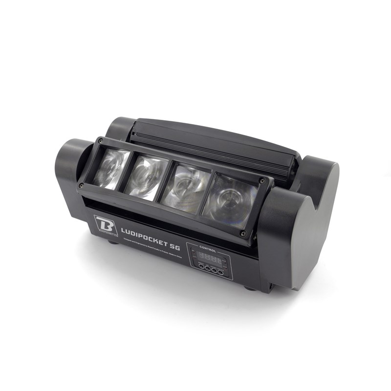 Jeu de lumière effet Beam - 8 LED CREE 3W RGBW scène