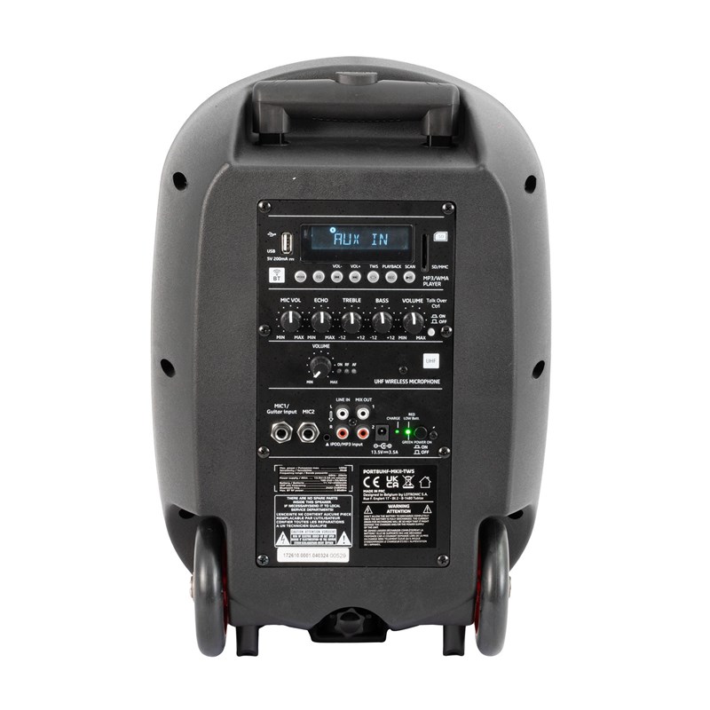 Sono portable autonome 8" - arrière