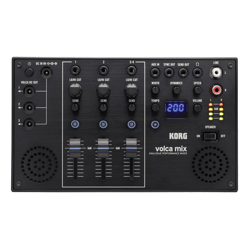Mixeur audio 4 entrées mini-jack - alim & filtres - VOLCA-MIX - interface