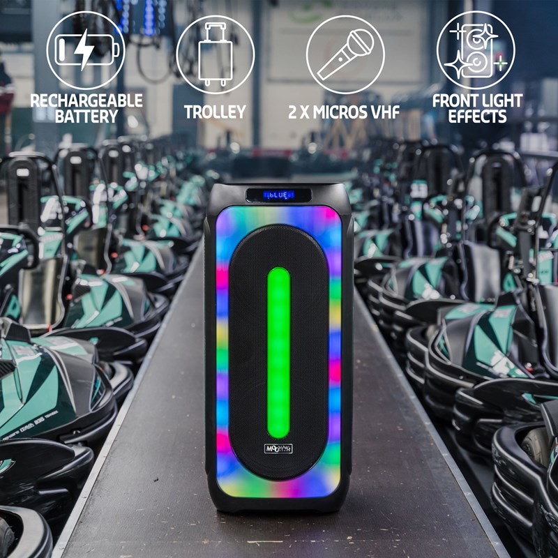 Enceinte Bluetooth Active RGB 1000W - MOOVING SOUND MS-MAGIC-SOUND1000 - contexte