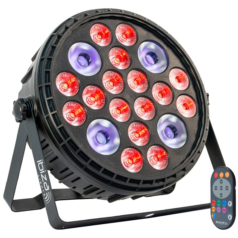 Projecteur PAR XXL 16x4W RGBW + 4x30W UV - BIGPAR-16RGBW4UV