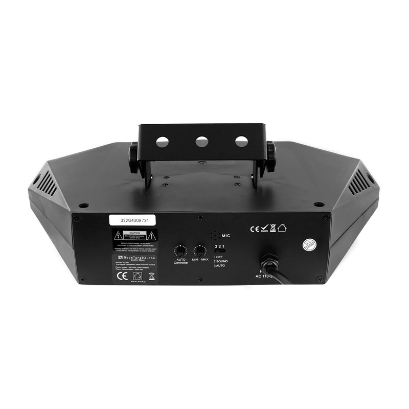 Effet à LED RGBWA multifaisceaux - 4 lentilles soirée