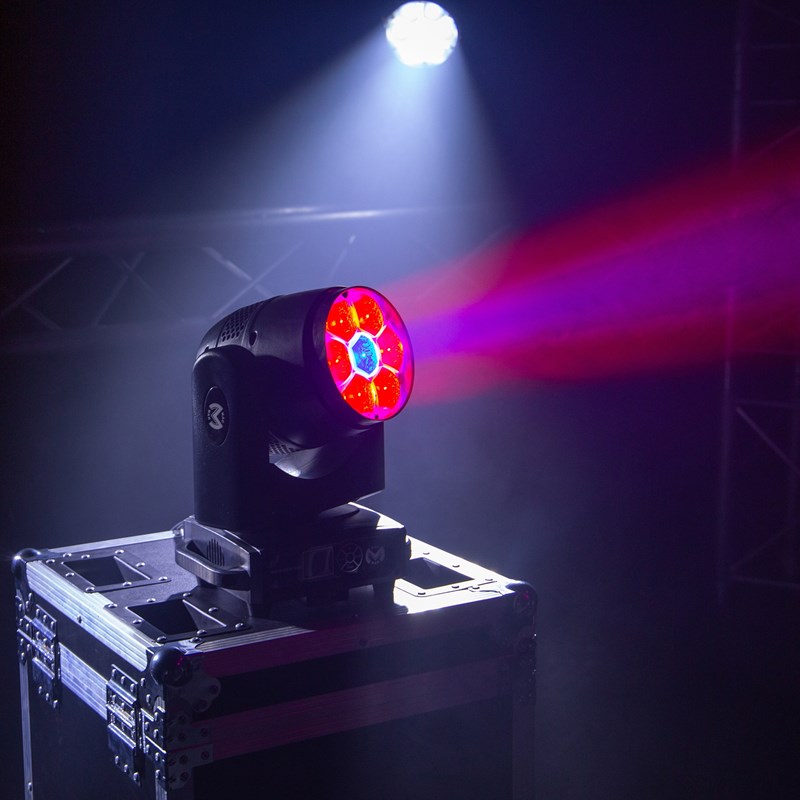 Lyre Wash LED RGBW 7x40W - Zoom - DMX Lumière